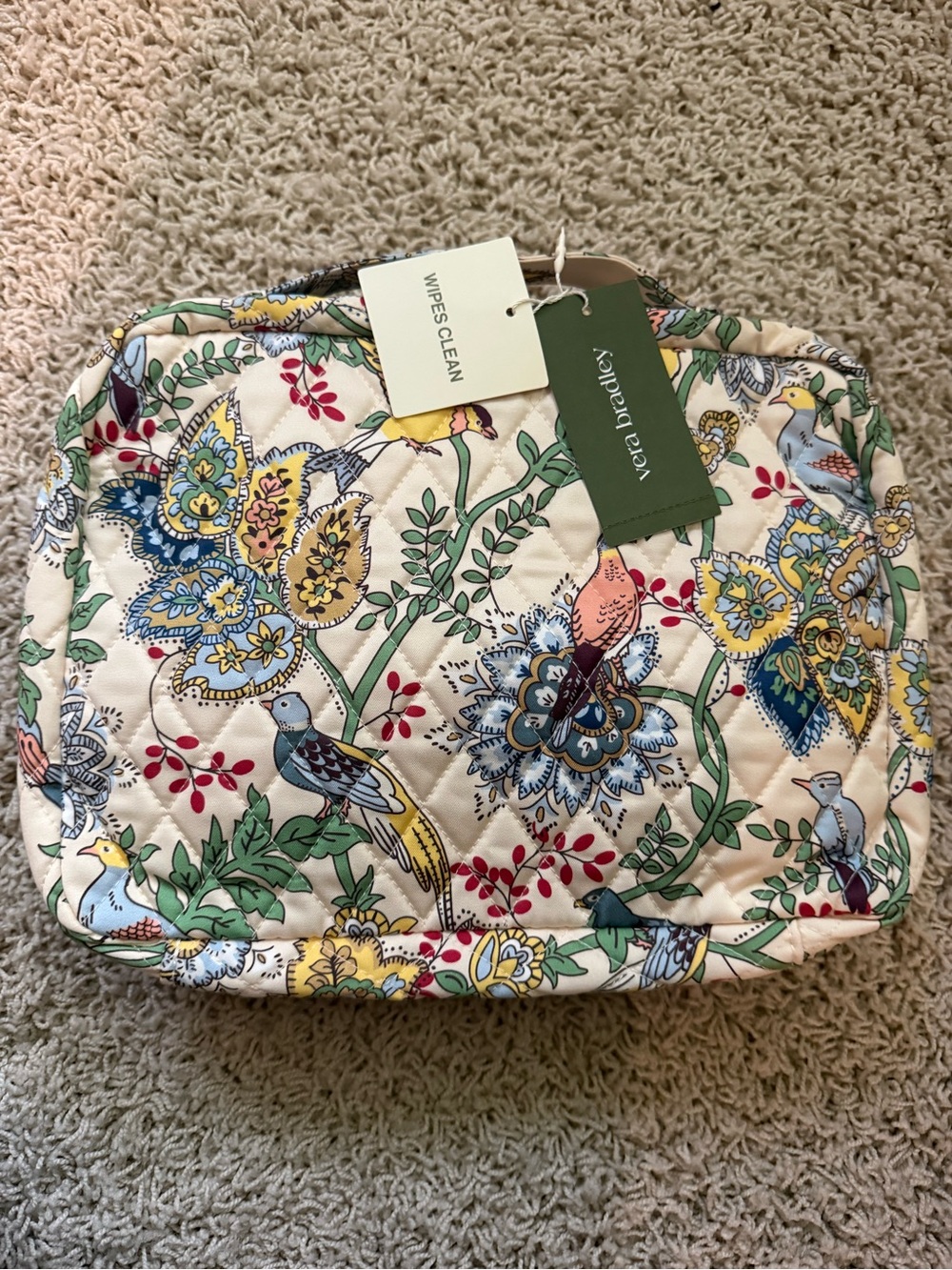 Vera Bradley hanging organizer prairie bloom pattern toiletry bag